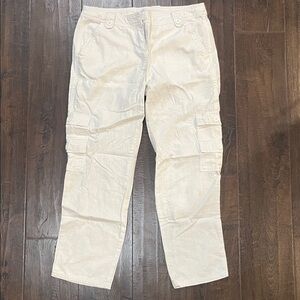 Vintage New York & Company Women’s White Cargo Pants